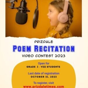 Prizdale Poem Recitation Contest 2023 (Date Extended)